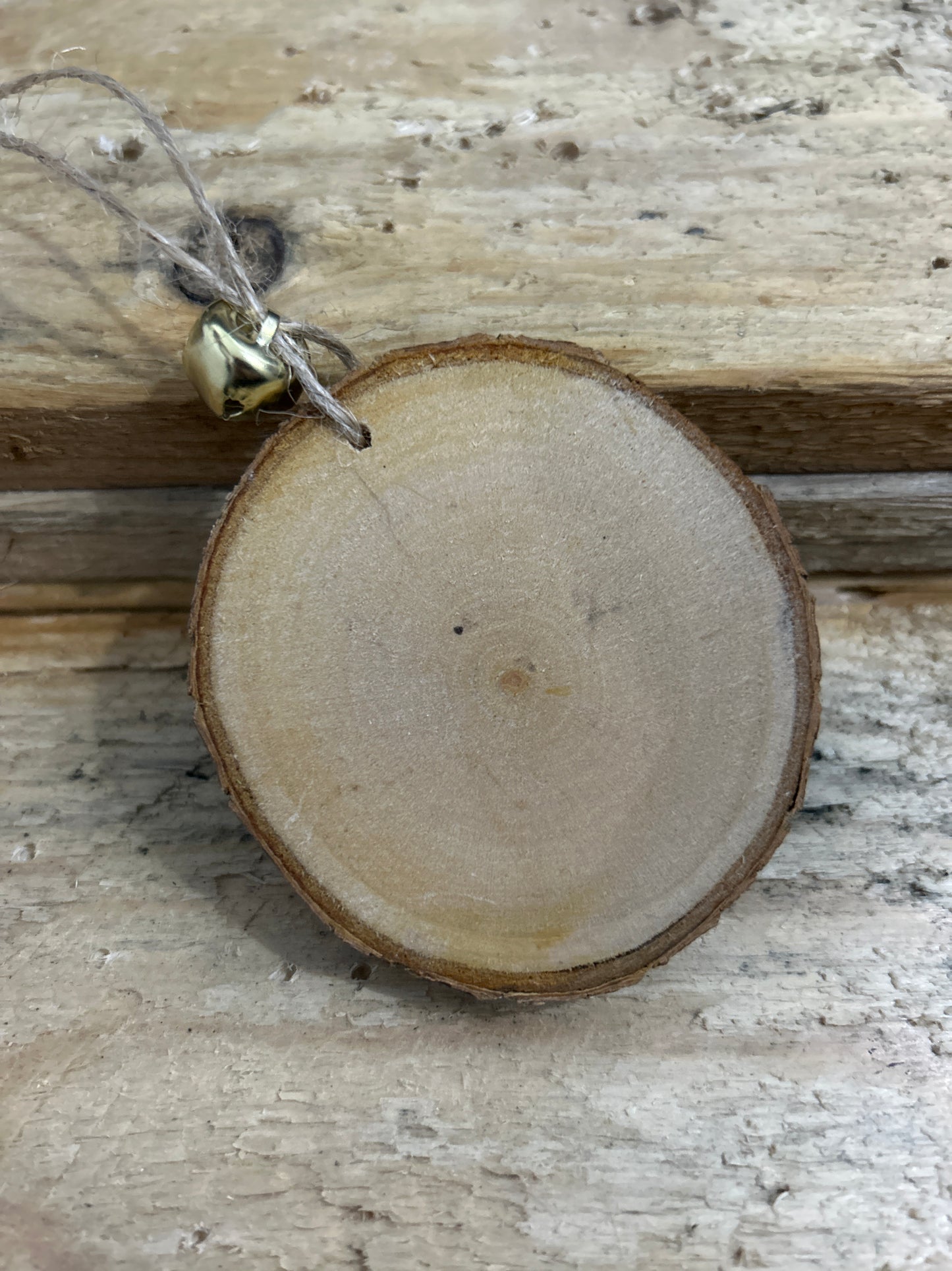 Hand Painted Creepmas Wood Slice Decoration