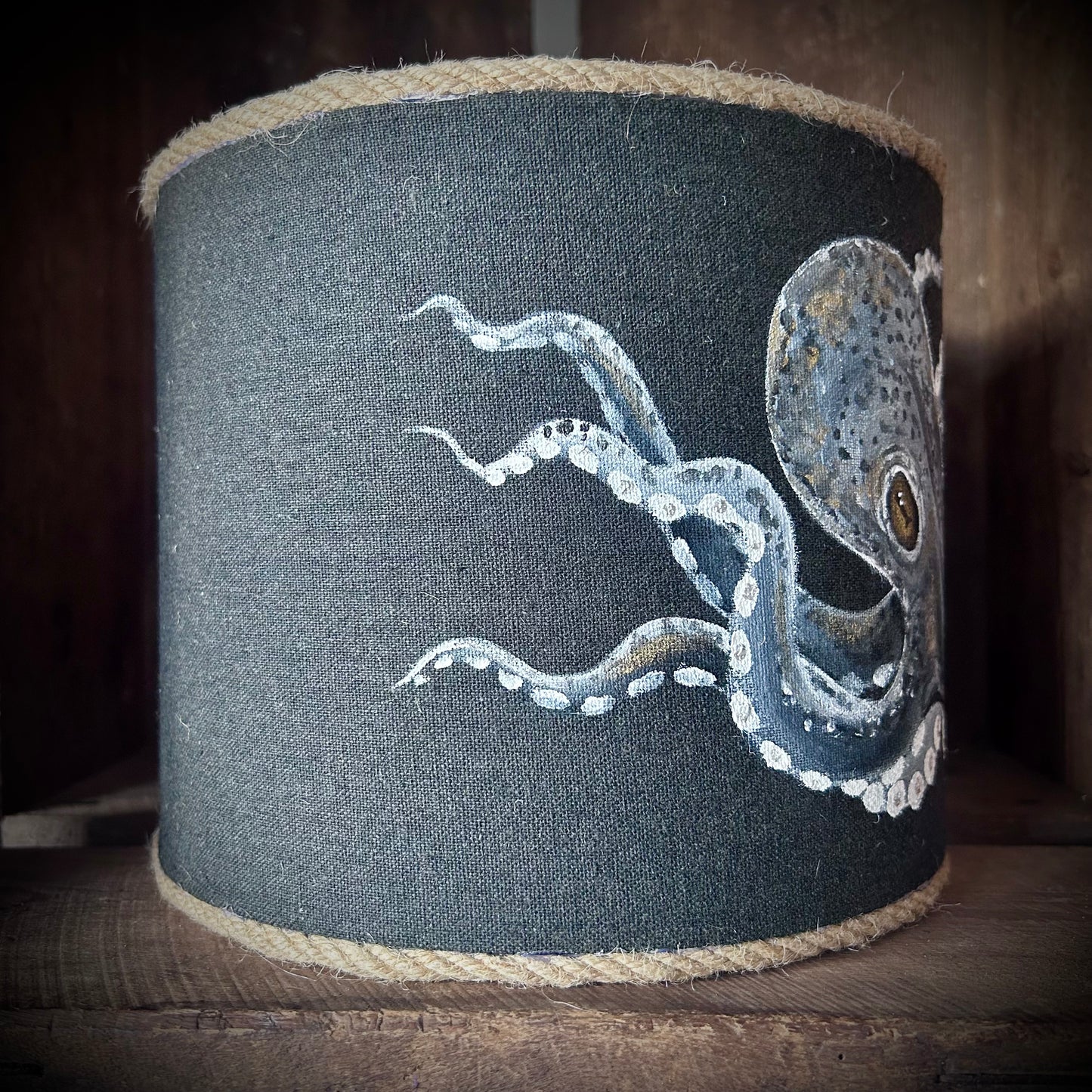 Hand Painted Ceiling Light Shade | Octopus | Lampshade | Lamp | Art | Home Decor | Soft Furnishings