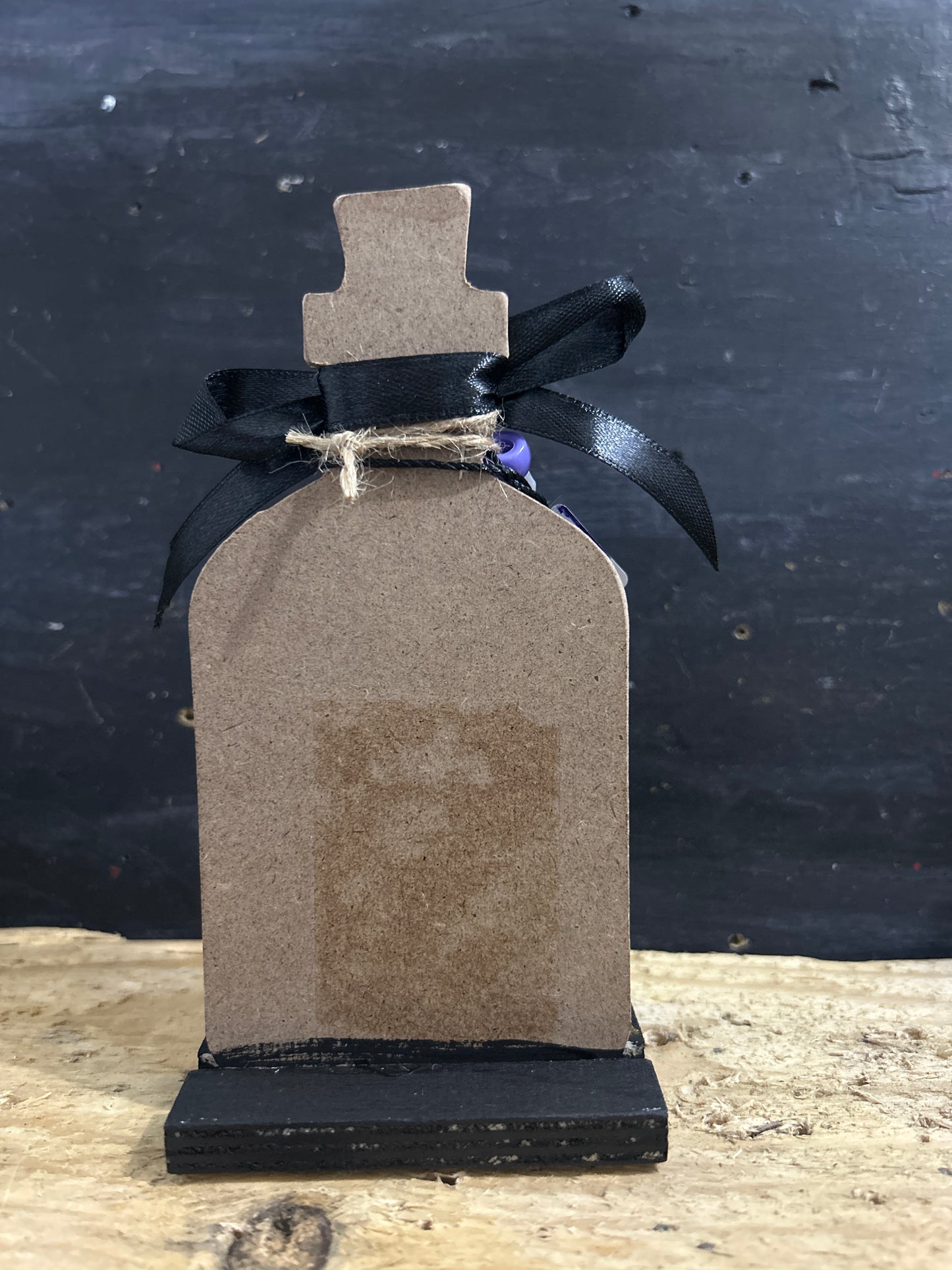 Hand Painted Freestanding Potion Bottle Plaque