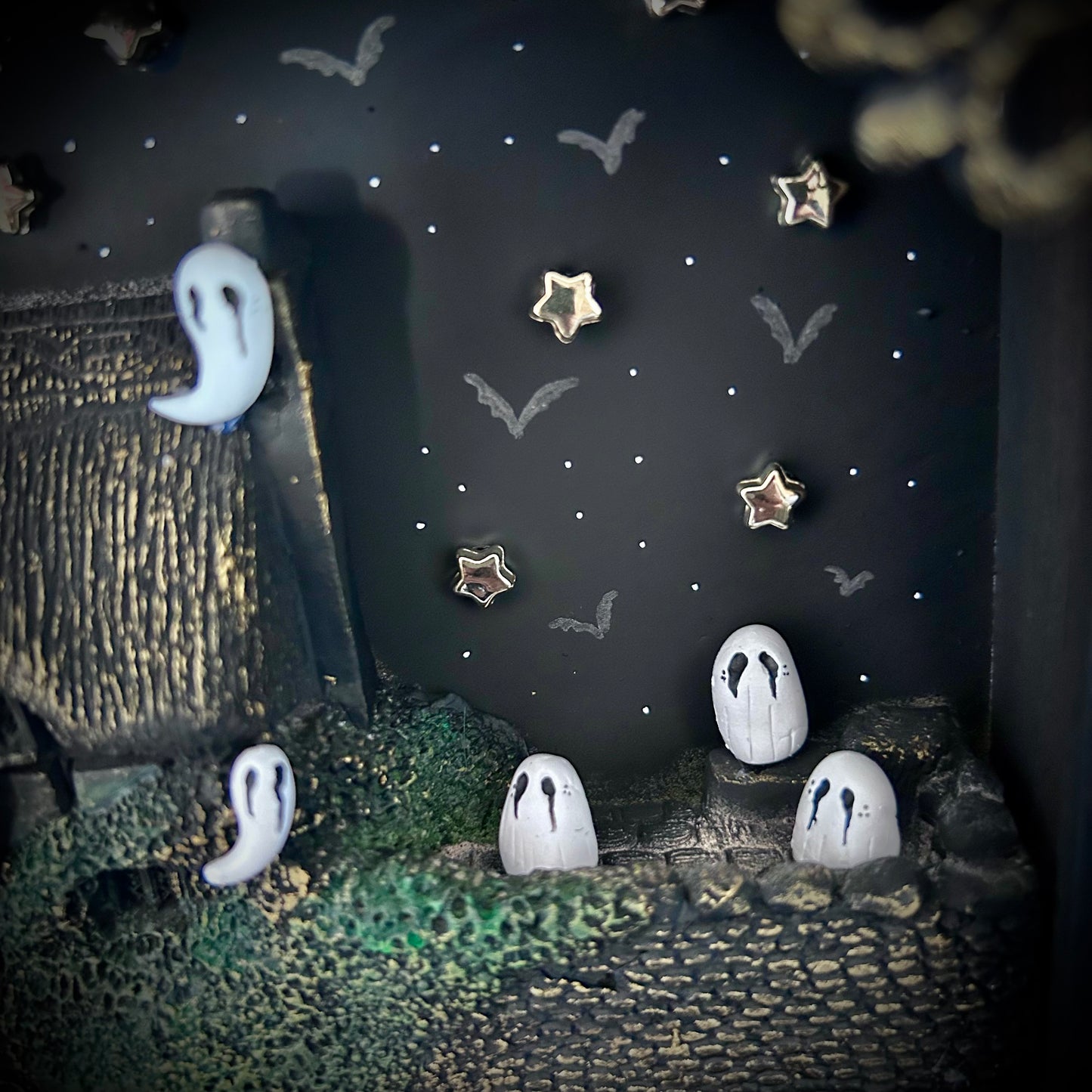 SALE (was £100) Three Dimensional Box Frame - Haunted Cottage