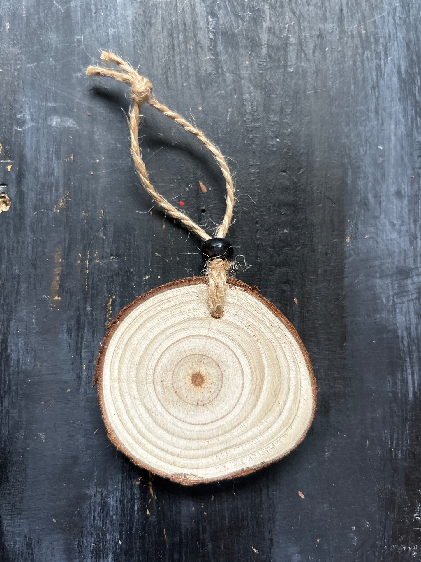 Small Hand Painted Wood Slice