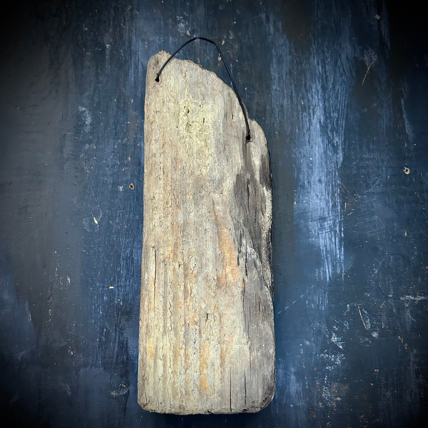 Hand Painted Driftwood Plaque - Dagger & Rose