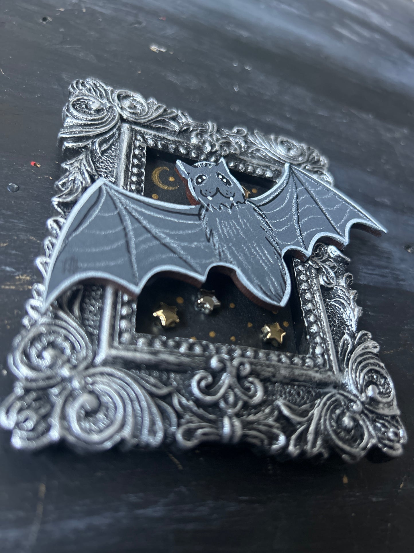 Original Mini Framed Painting - Bat