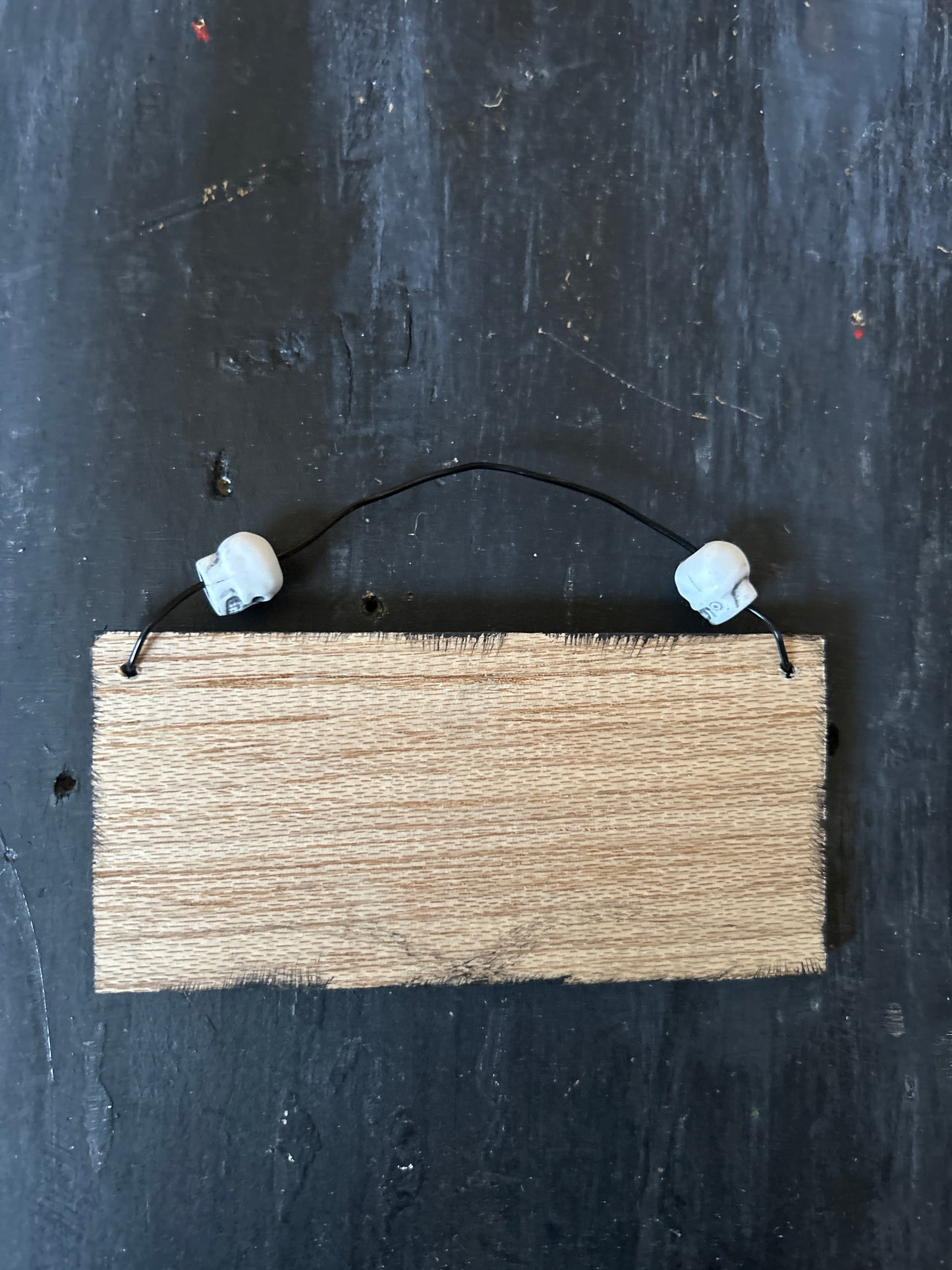 Mini Hand Painted Plaque - Bat