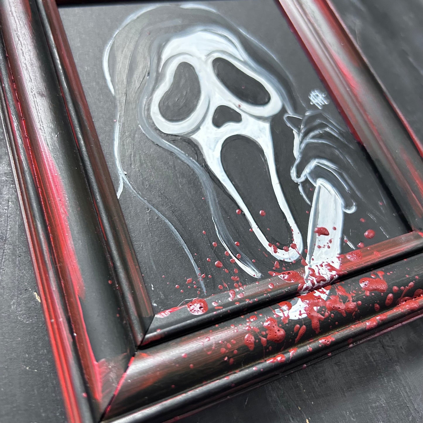 Original Framed Acrylic Painting - Ghostface - Scream