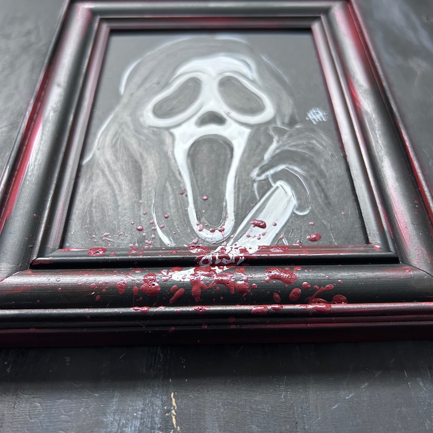 Original Framed Acrylic Painting - Ghostface - Scream