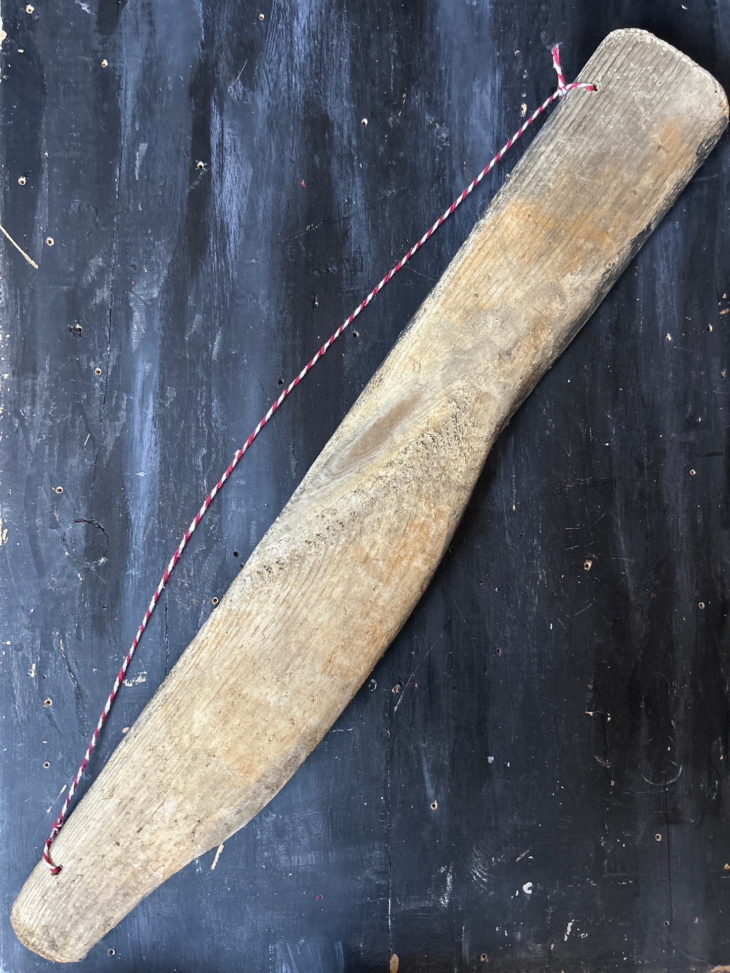 Hand Painted Driftwood Plaque - Whale