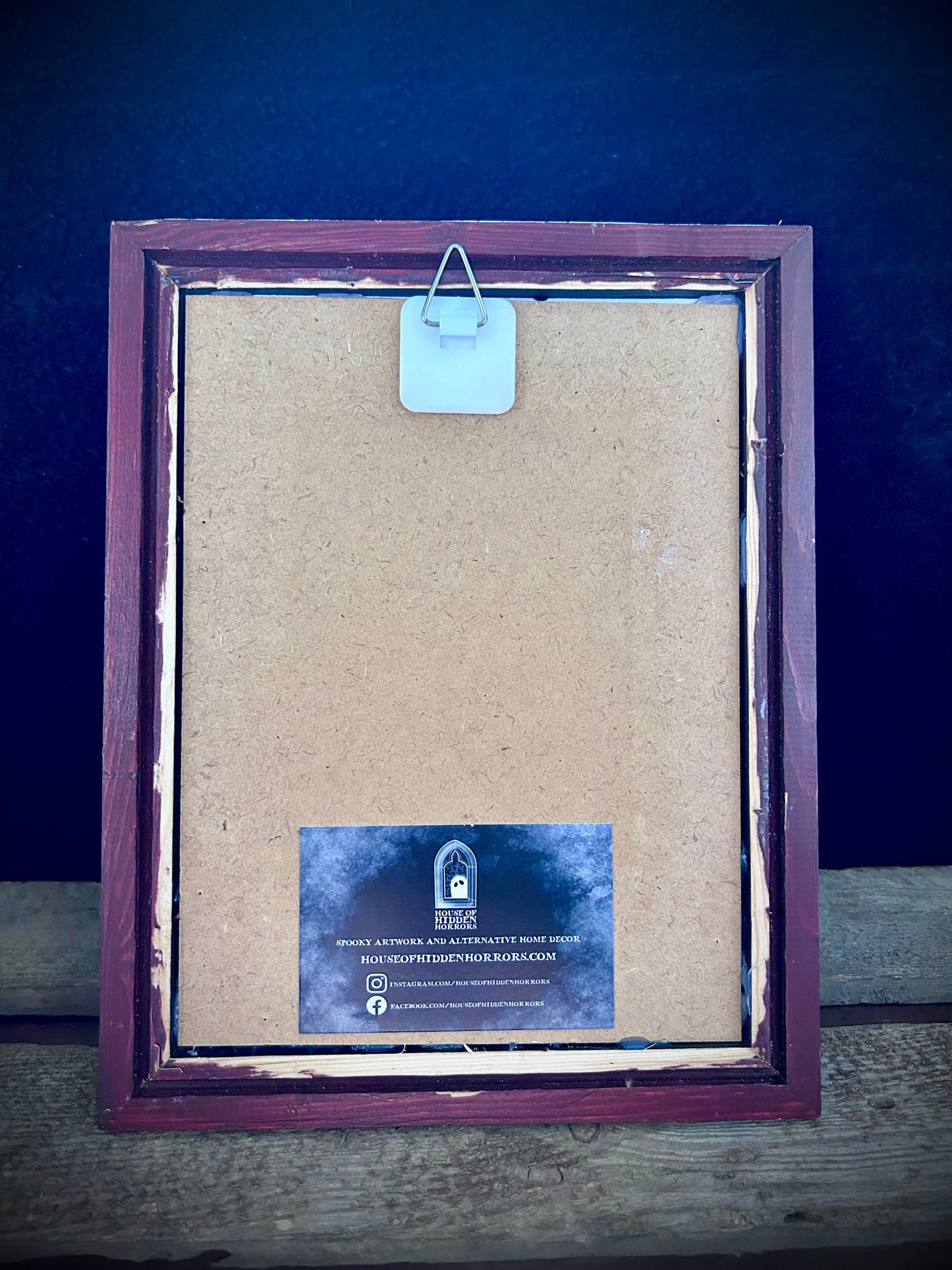 Original Framed Acrylic Painting - Candle Ghost