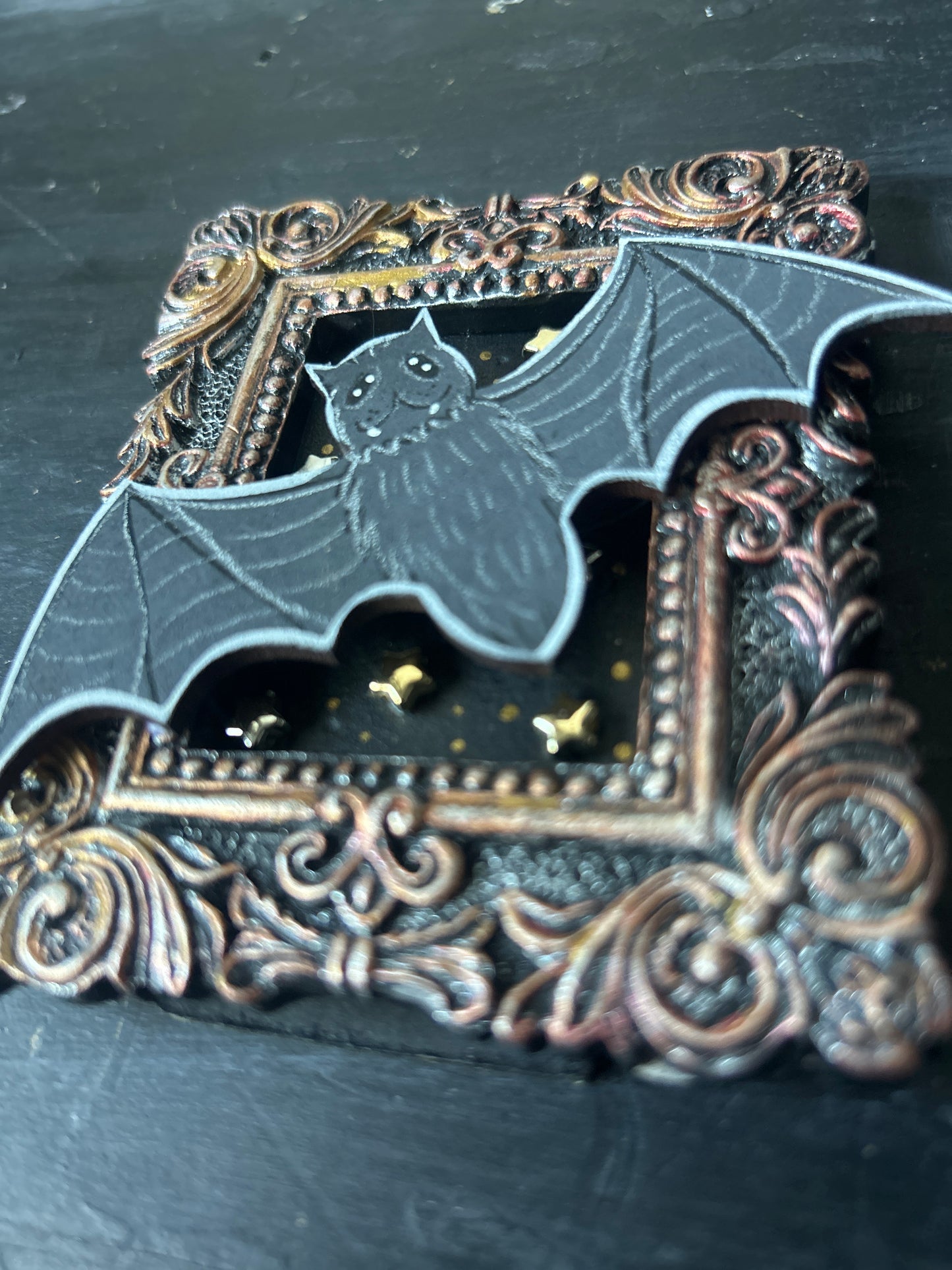 Original Mini Framed Painting - Bat