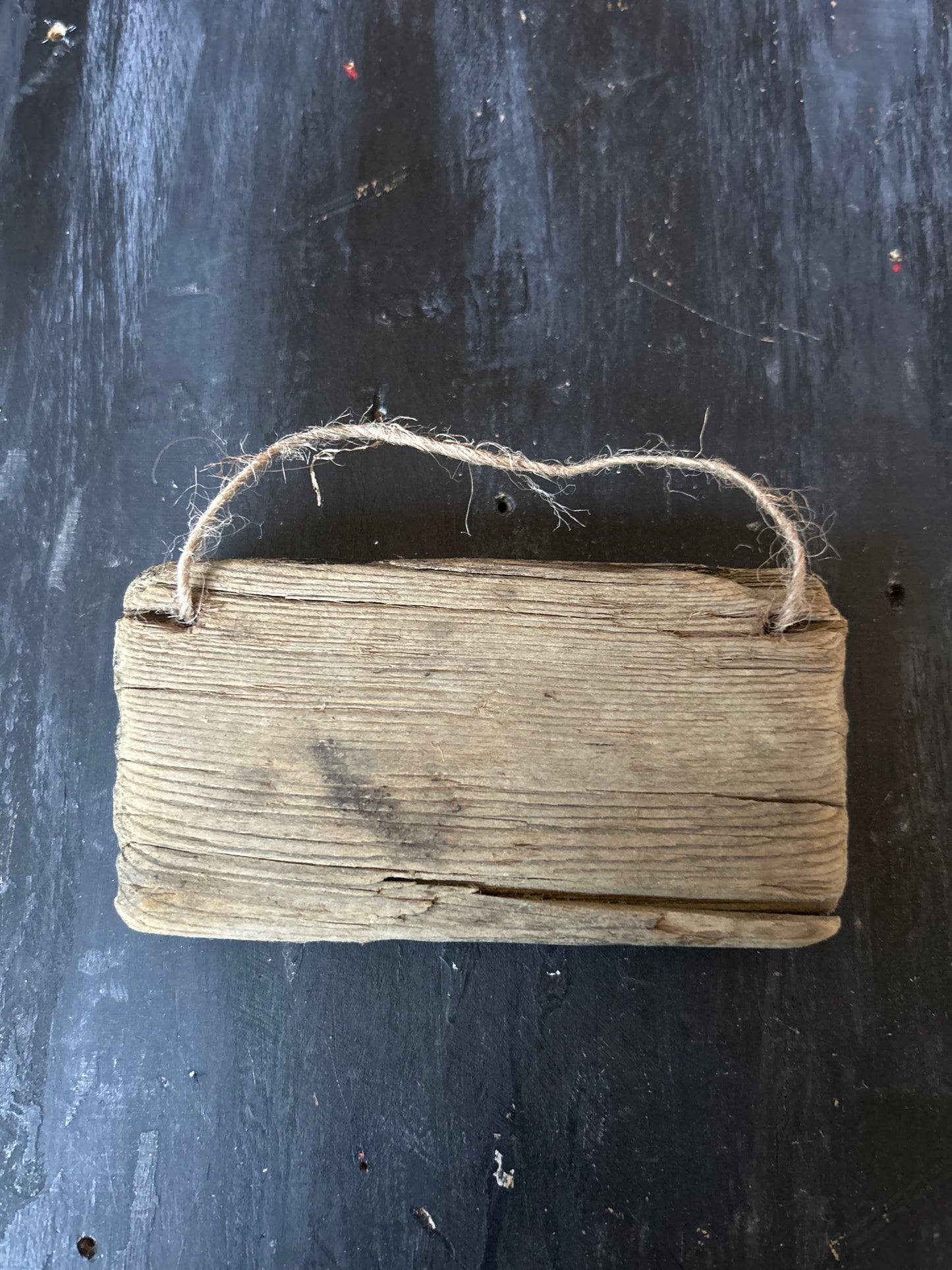 Hand Painted Driftwood Plaque - Bat