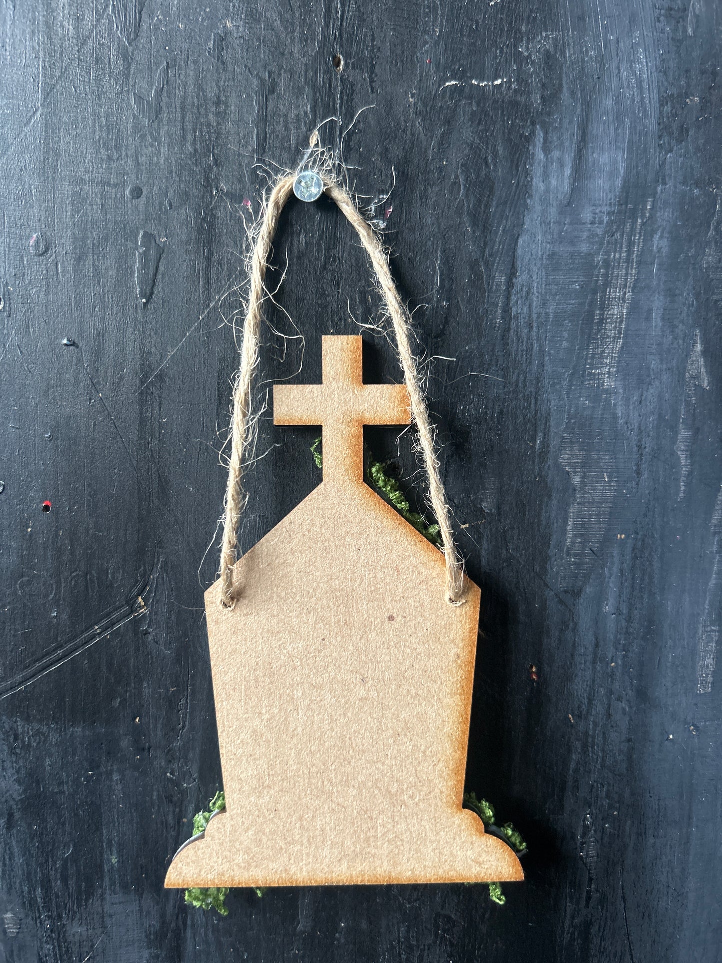 Hand Painted Tombstone Plaque