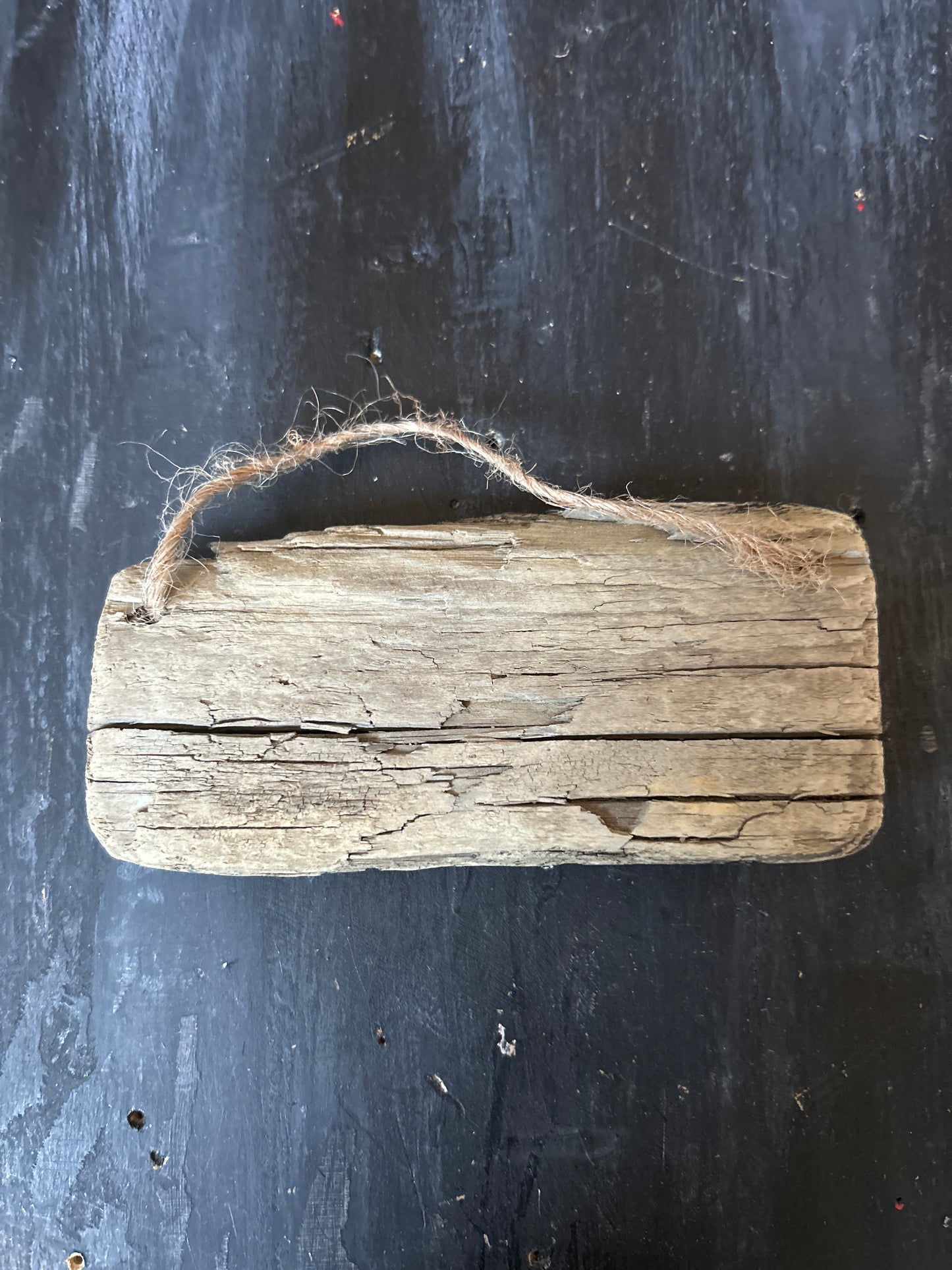 Hand Painted Driftwood Plaque - Bat