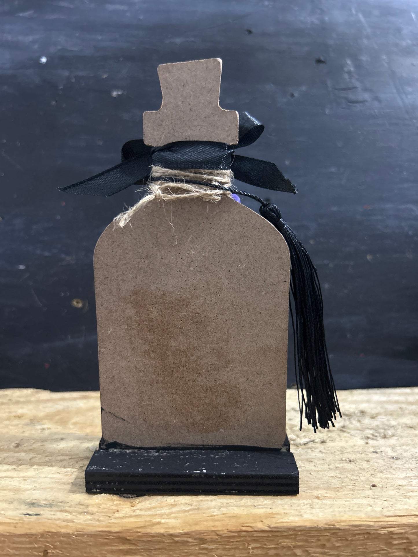 Hand Painted Freestanding Potion Bottle Plaque