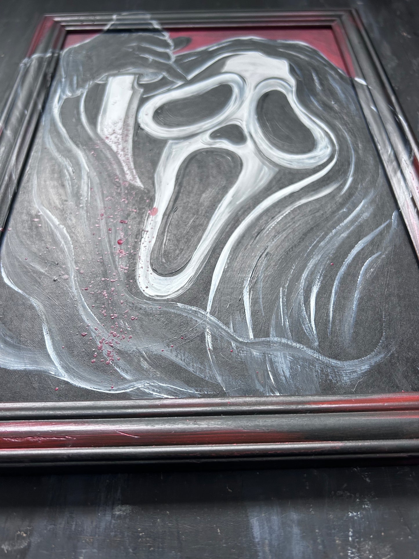 Original Framed Acrylic Painting - Ghostface - Scream