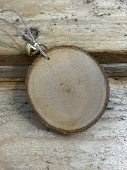 Hand Painted Creepmas Wood Slice Decoration