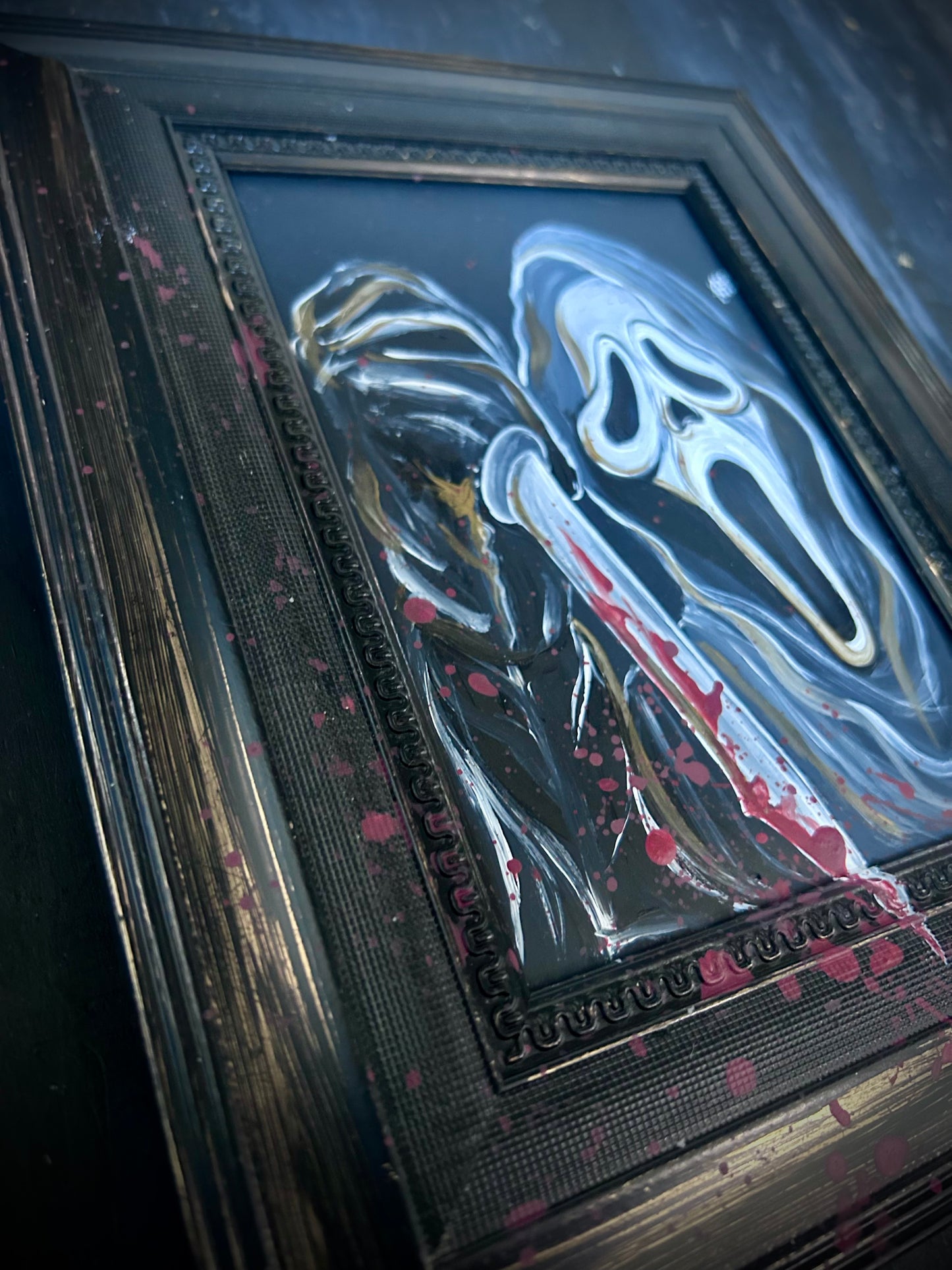 Original Framed Acrylic Painting  - Ghostface - Scream