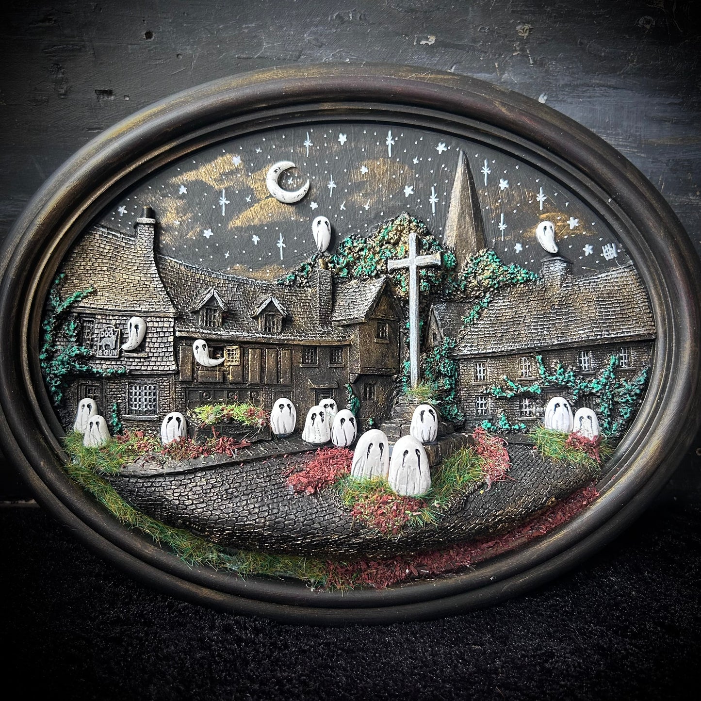 Three Dimensional Spooky Wall Plaque
