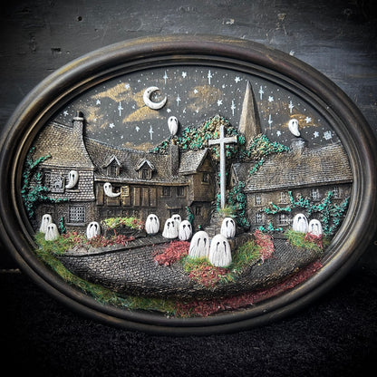 Three Dimensional Spooky Wall Plaque