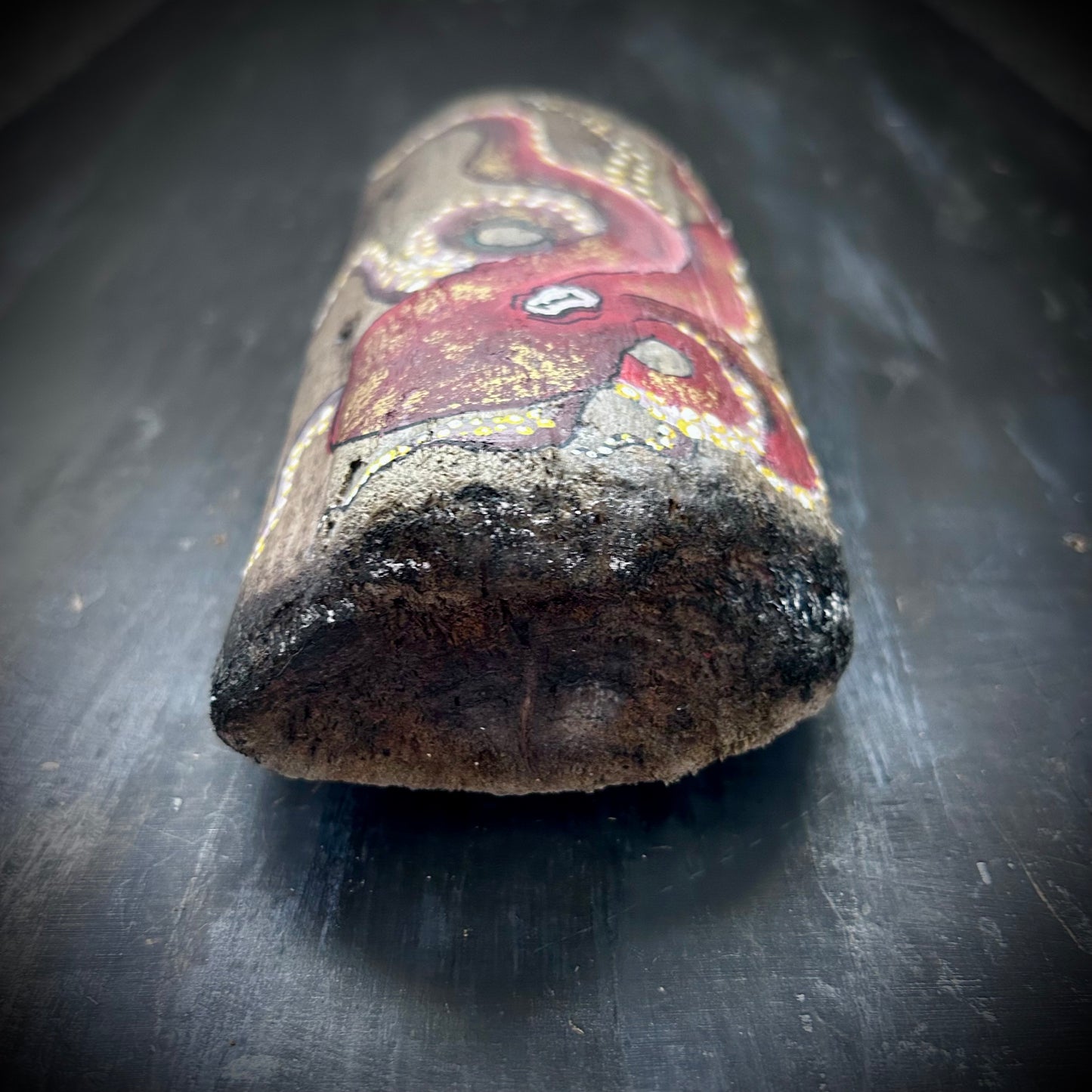 Hand Painted Driftwood Plaque - Octopus