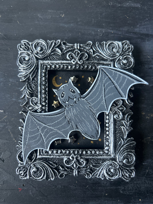 Original Mini Framed Painting - Bat
