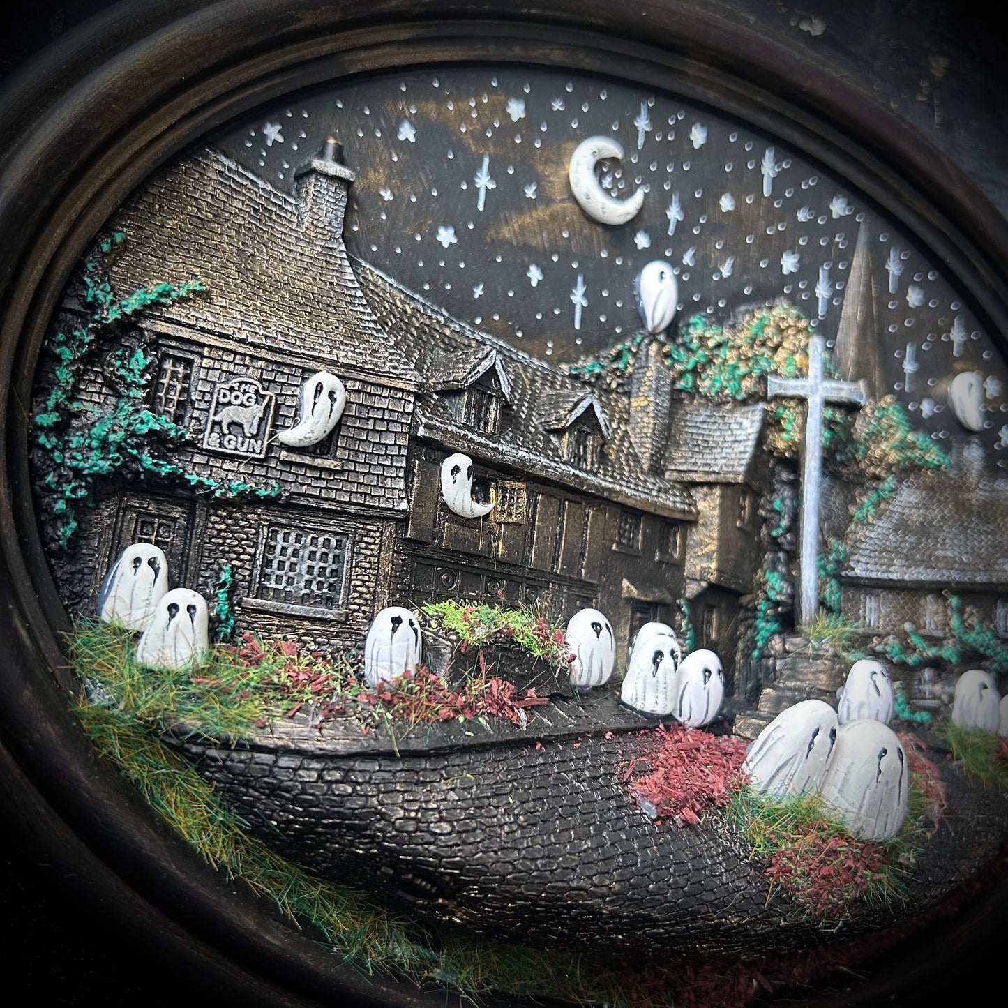 Three Dimensional Spooky Wall Plaque