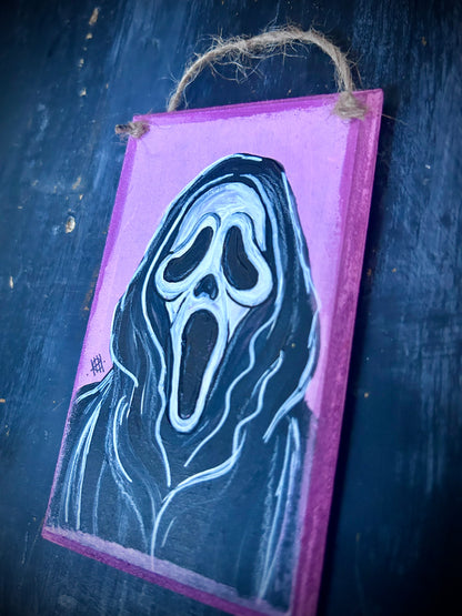 Original Framed Acrylic Painting on Plaque - Ghostface - Scream