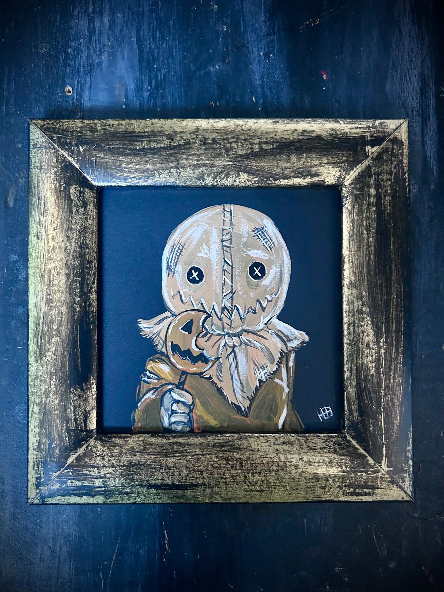 Original Framed Acrylic Painting  - Sam - Trick ‘r’ Treat