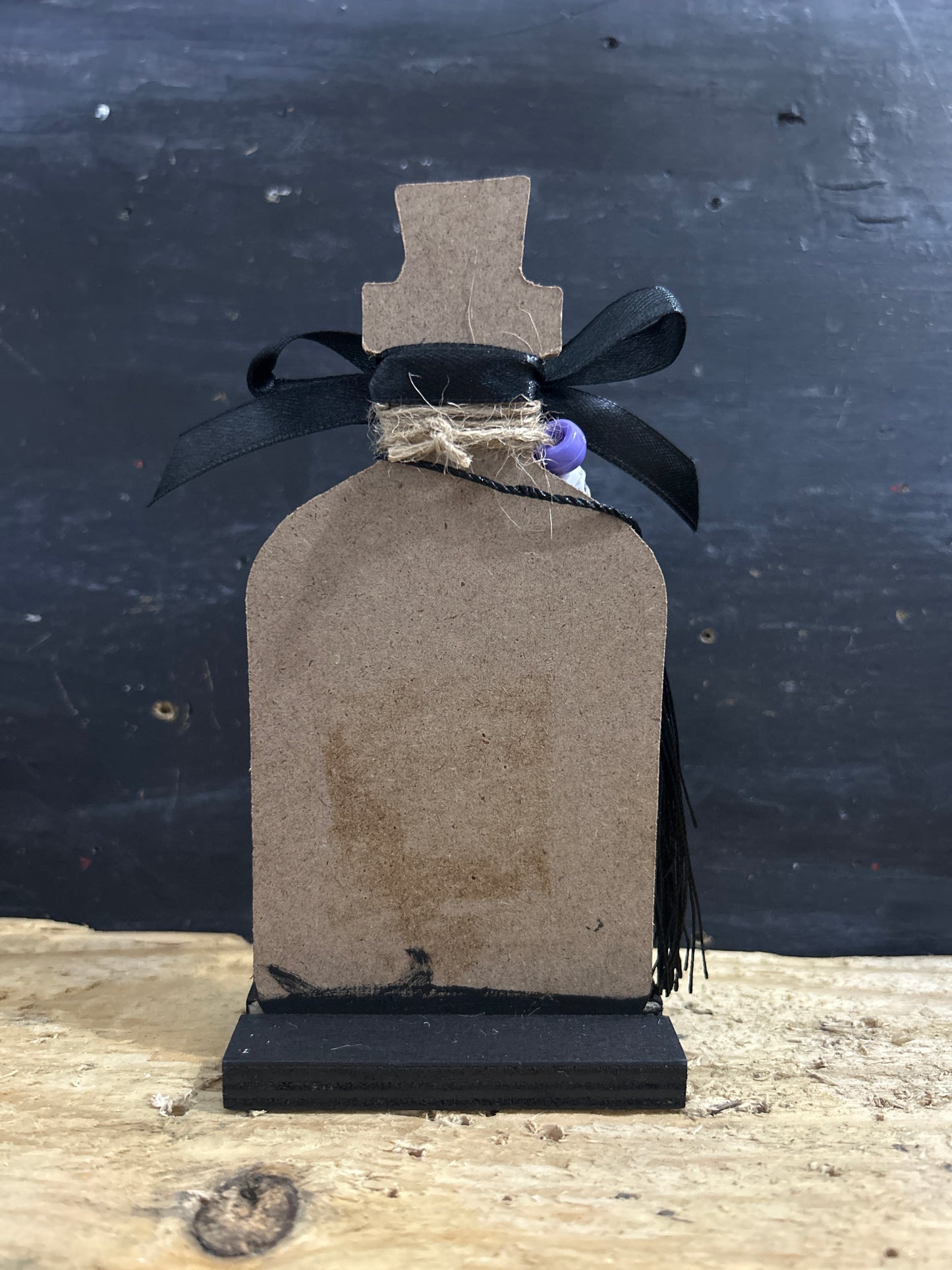 Hand Painted Freestanding Potion Bottle Plaque