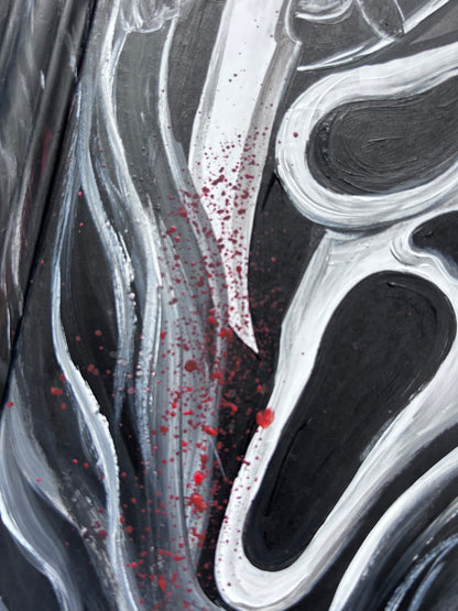 Original Framed Acrylic Painting   - Ghostface - Scream