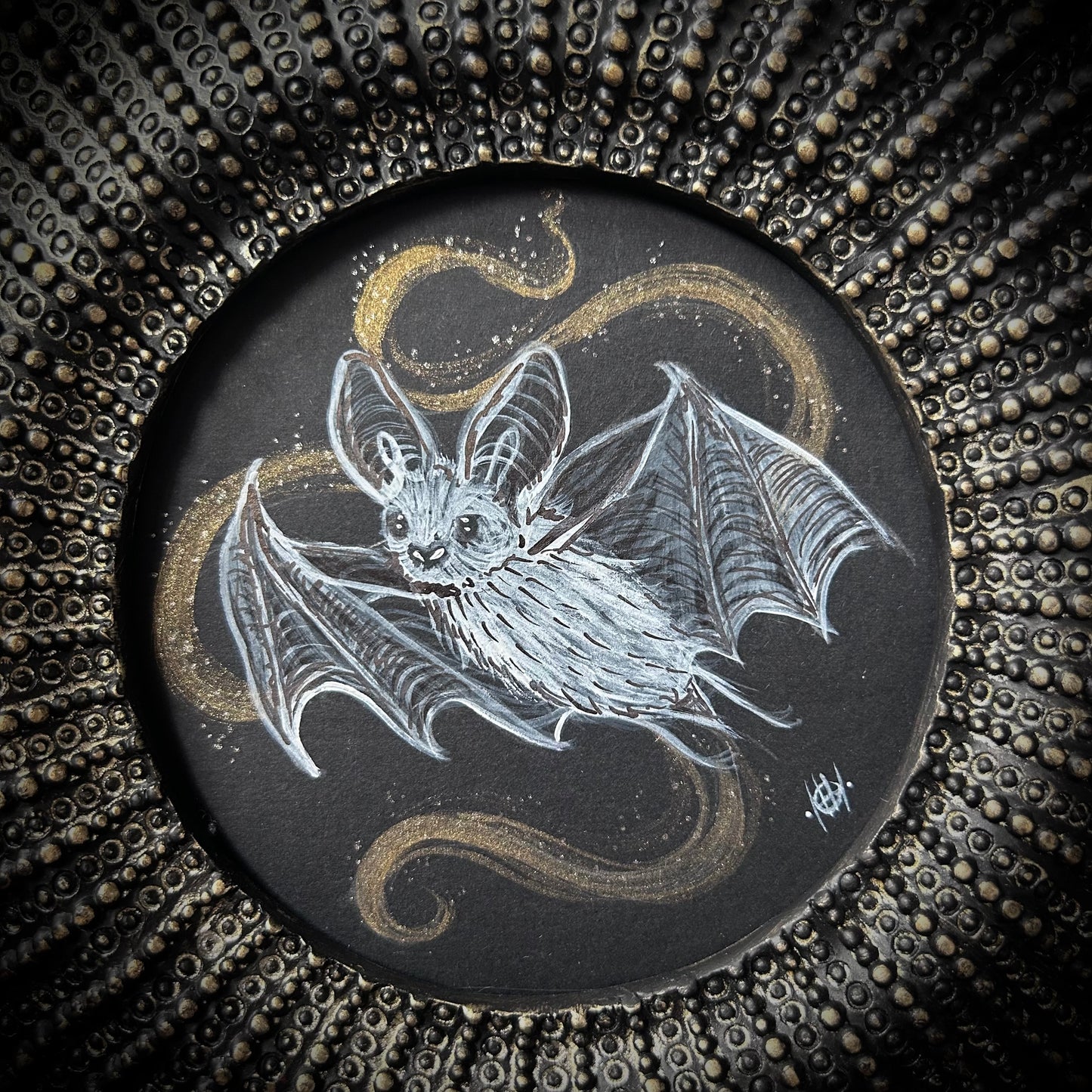Original Framed Acrylic Painting - Bat