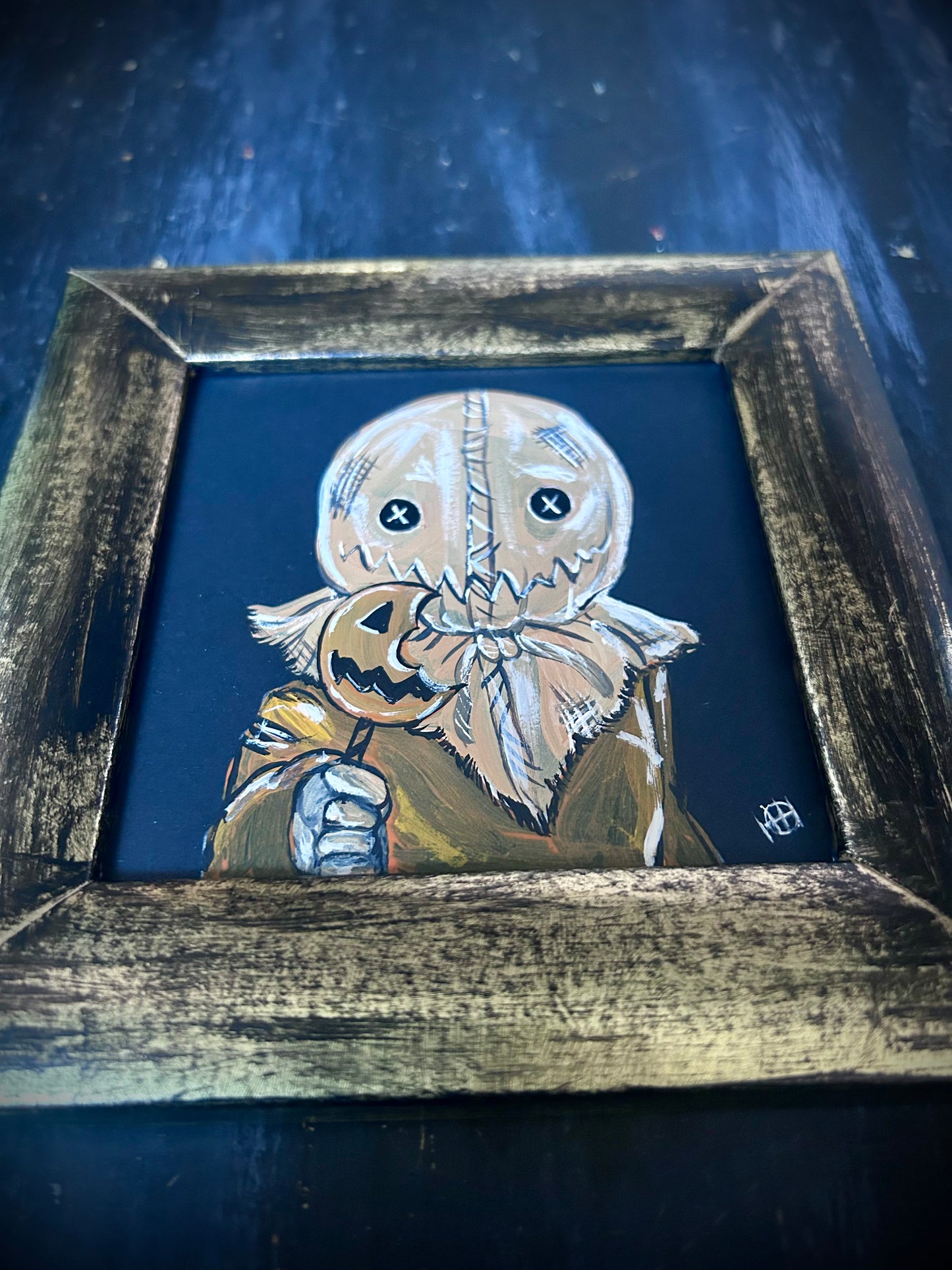 Original Framed Acrylic Painting  - Sam - Trick ‘r’ Treat