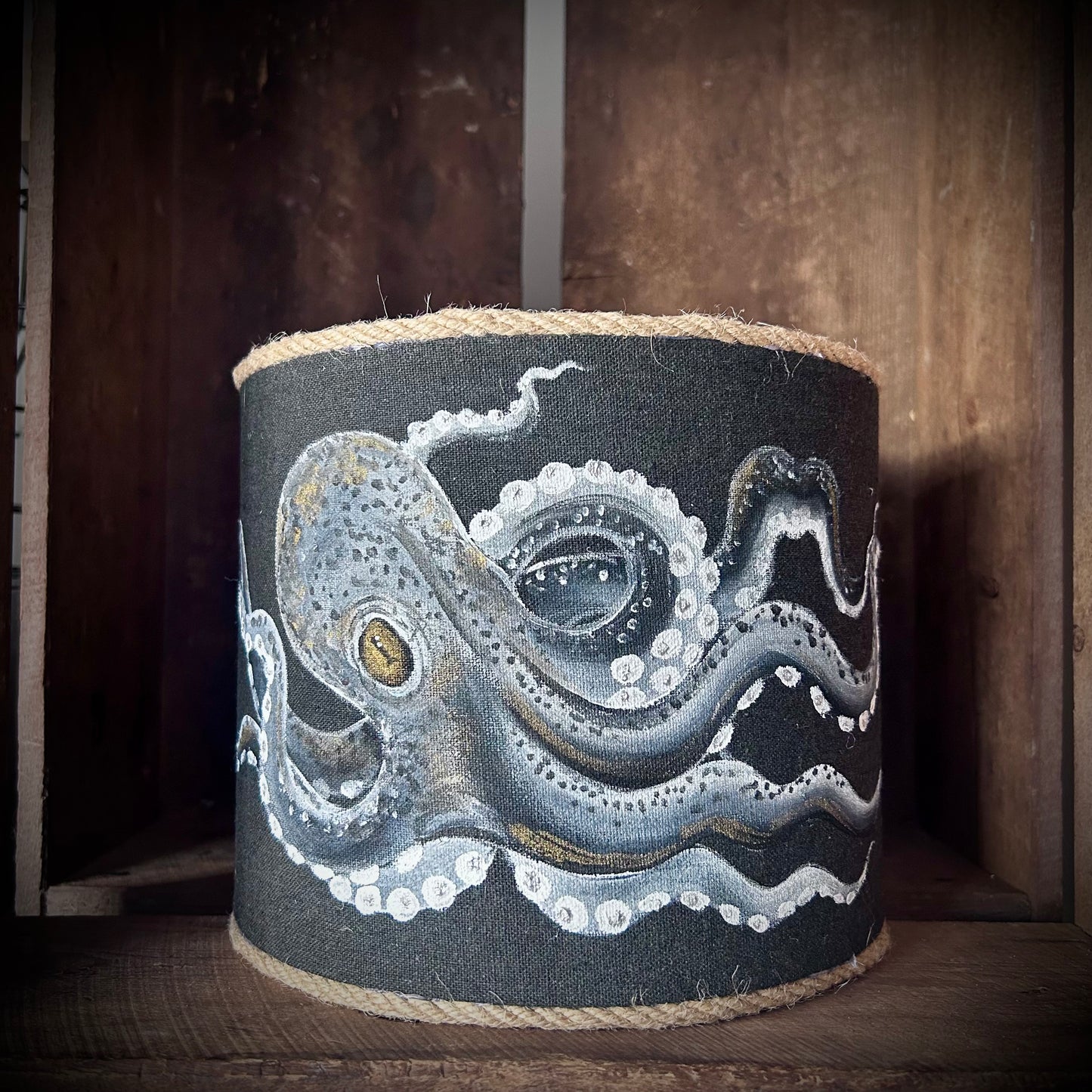 Hand Painted Ceiling Light Shade | Octopus | Lampshade | Lamp | Art | Home Decor | Soft Furnishings