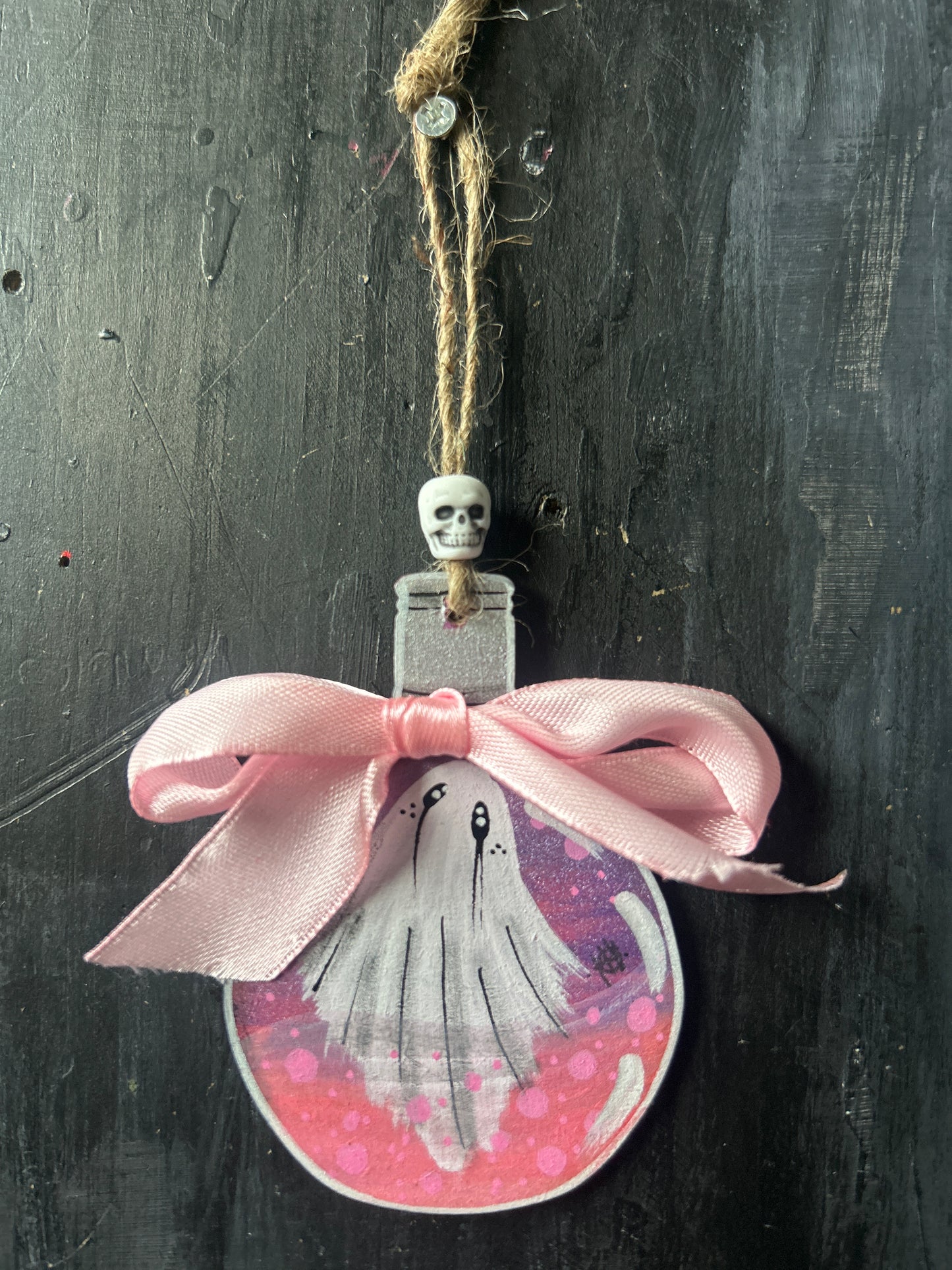 Hand Painted Potion Bottle Plaque