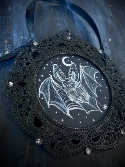 Original Framed Acrylic Painting  - Bat