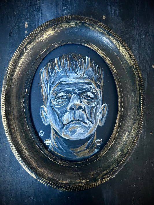 Original Framed Acrylic Painting  - Frankenstein’s Monster