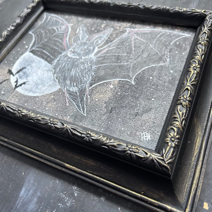 Original Framed Acrylic Painting -  Bat