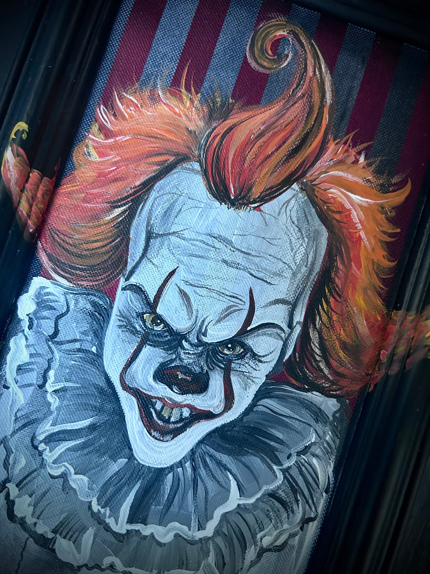 Original Framed Acrylic Painting  - Pennywise - IT