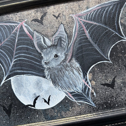 Original Framed Acrylic Painting -  Bat