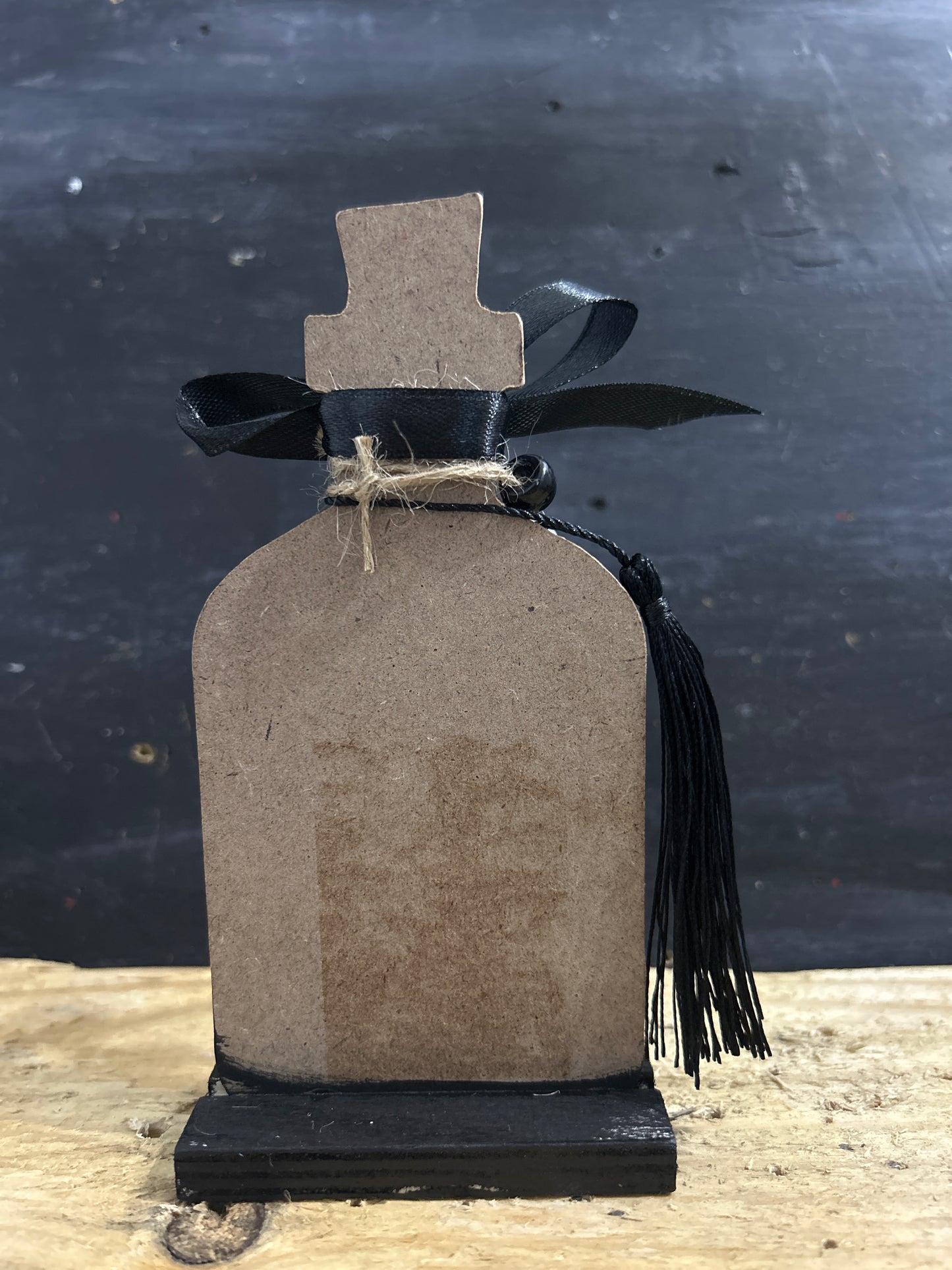 Hand Painted Freestanding Potion Bottle Plaque