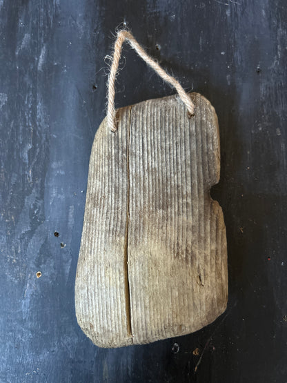 Hand Painted Driftwood Plaque - Bat