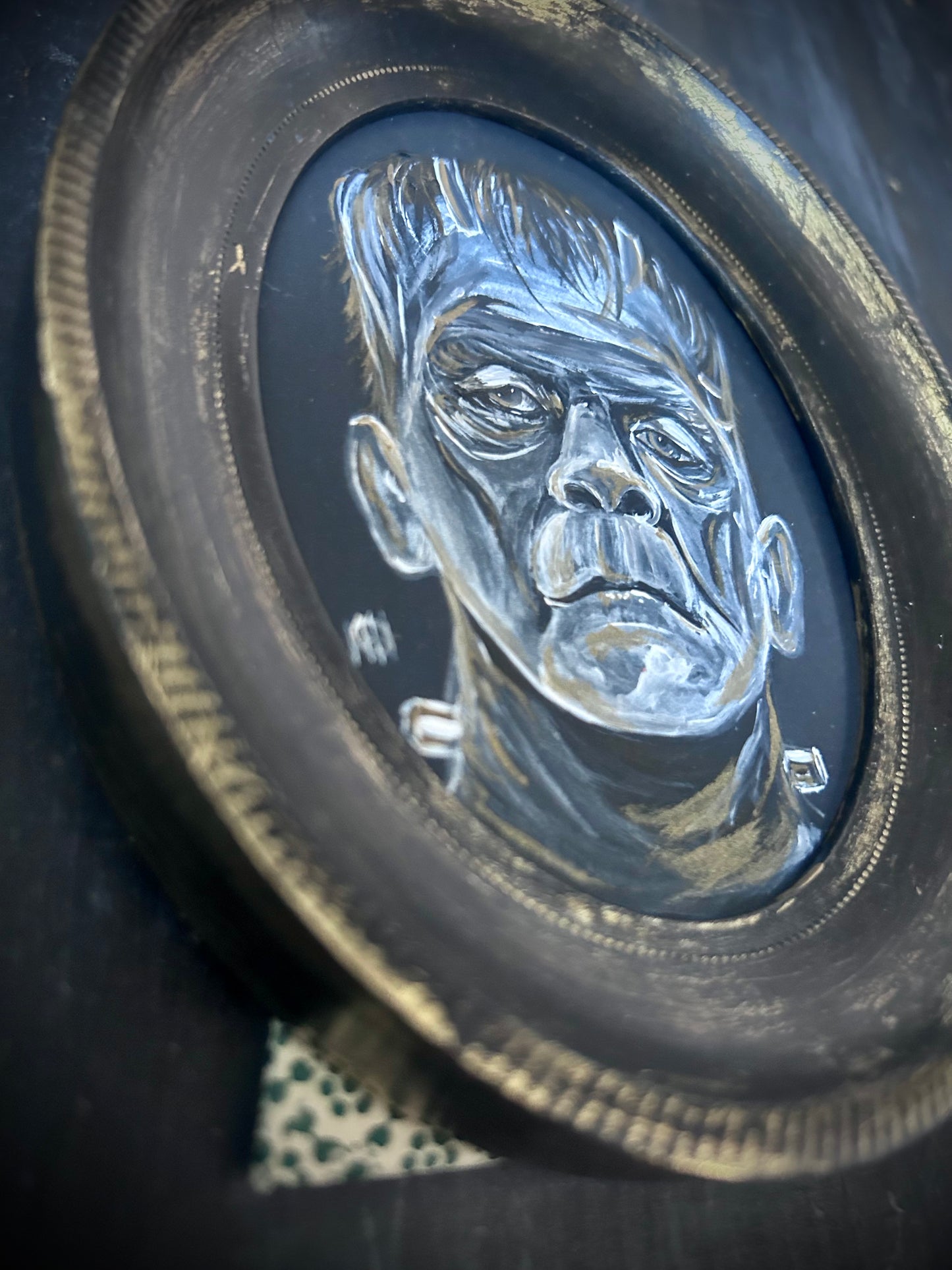 Original Framed Acrylic Painting  - Frankenstein’s Monster