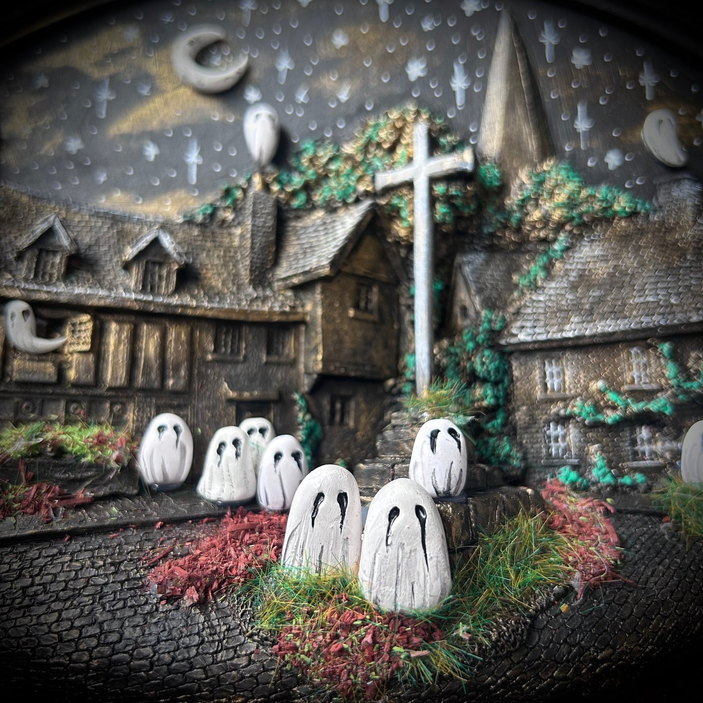 Three Dimensional Spooky Wall Plaque