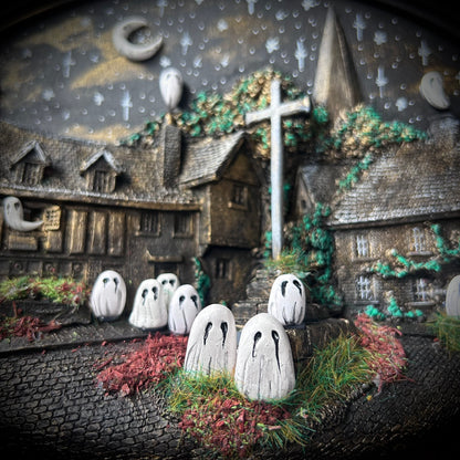 Three Dimensional Spooky Wall Plaque