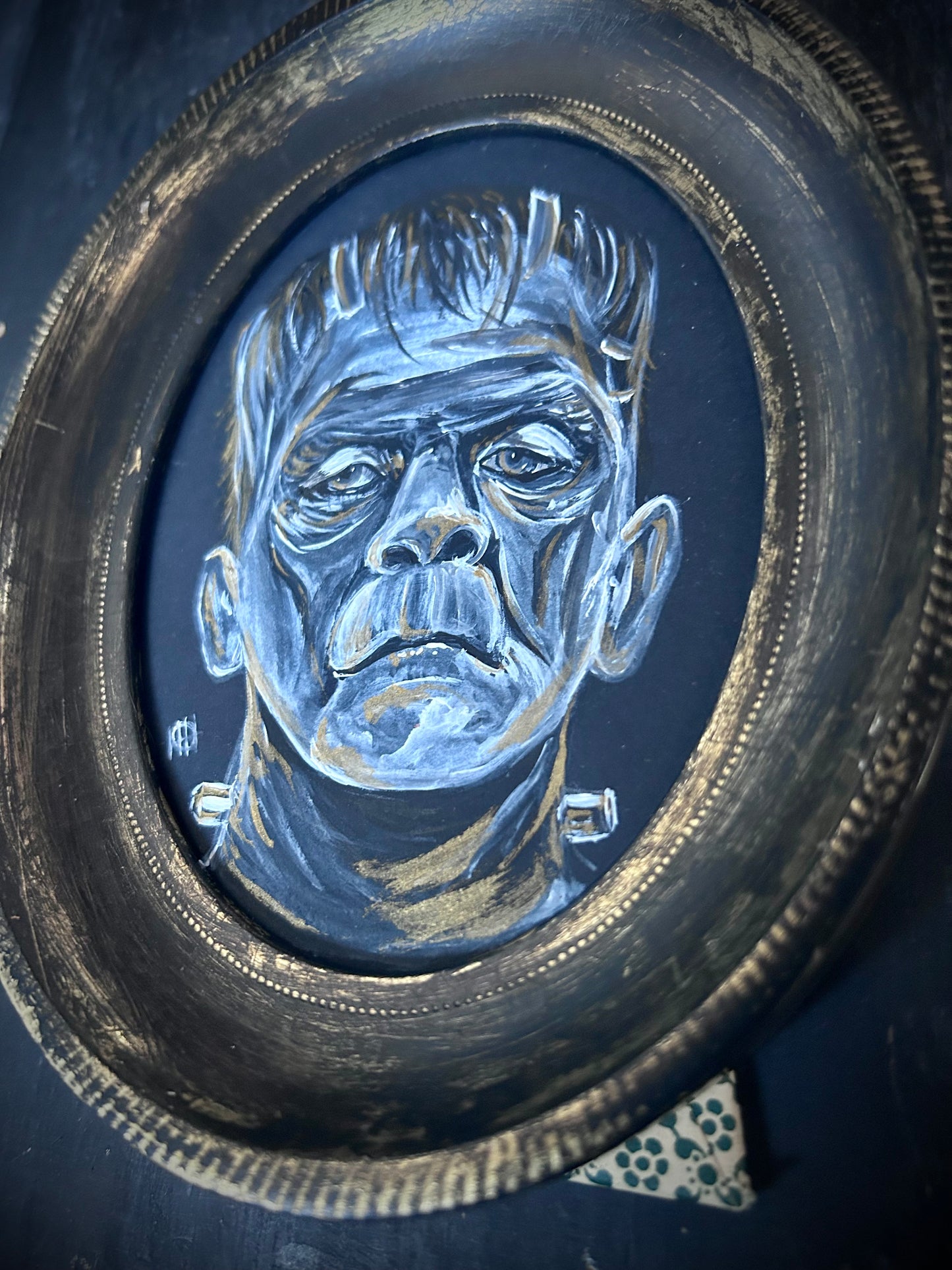 Original Framed Acrylic Painting  - Frankenstein’s Monster