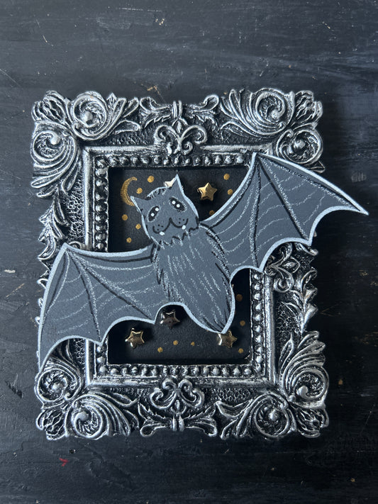 Original Mini Framed Painting - Bat