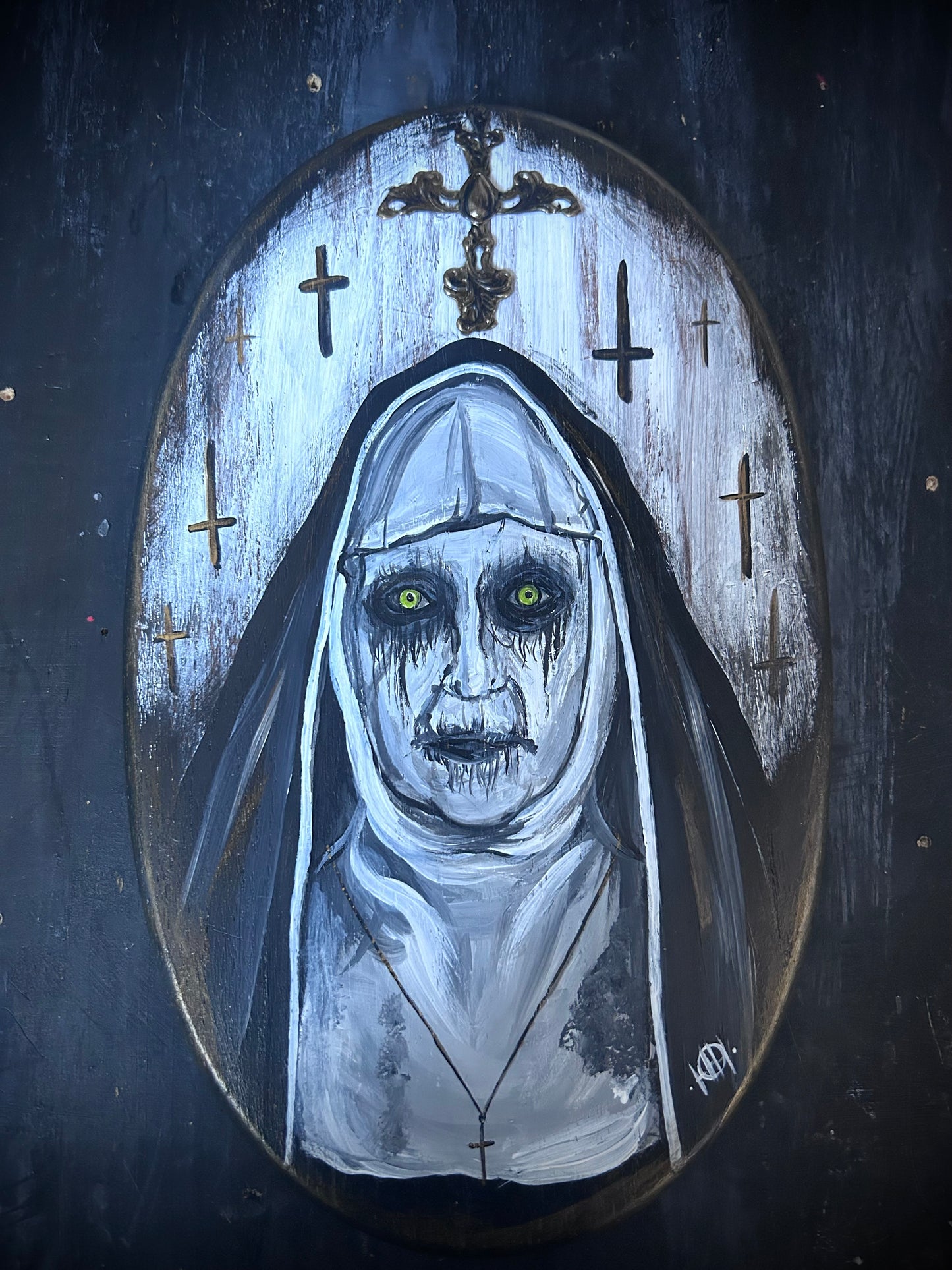 Original Acrylic Painting   - Valak - The Nun
