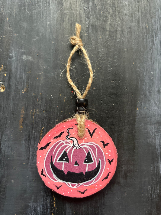 Small Hand Painted Wood Slice