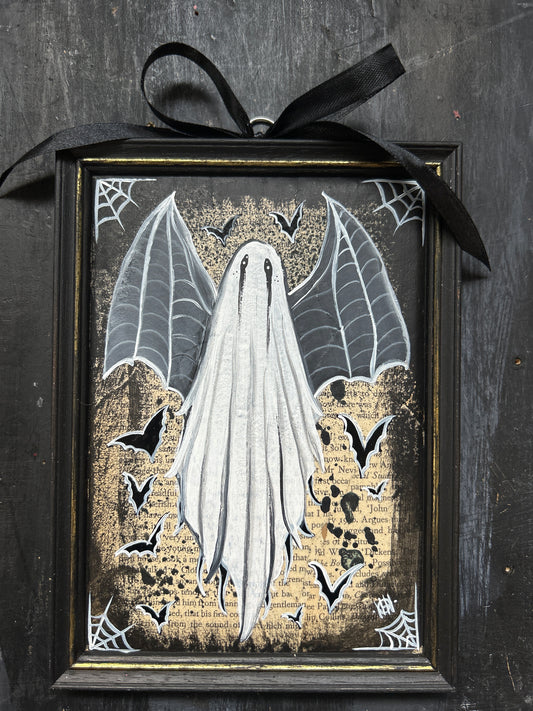 Original Framed Acrylic Painting  - Bat Gang