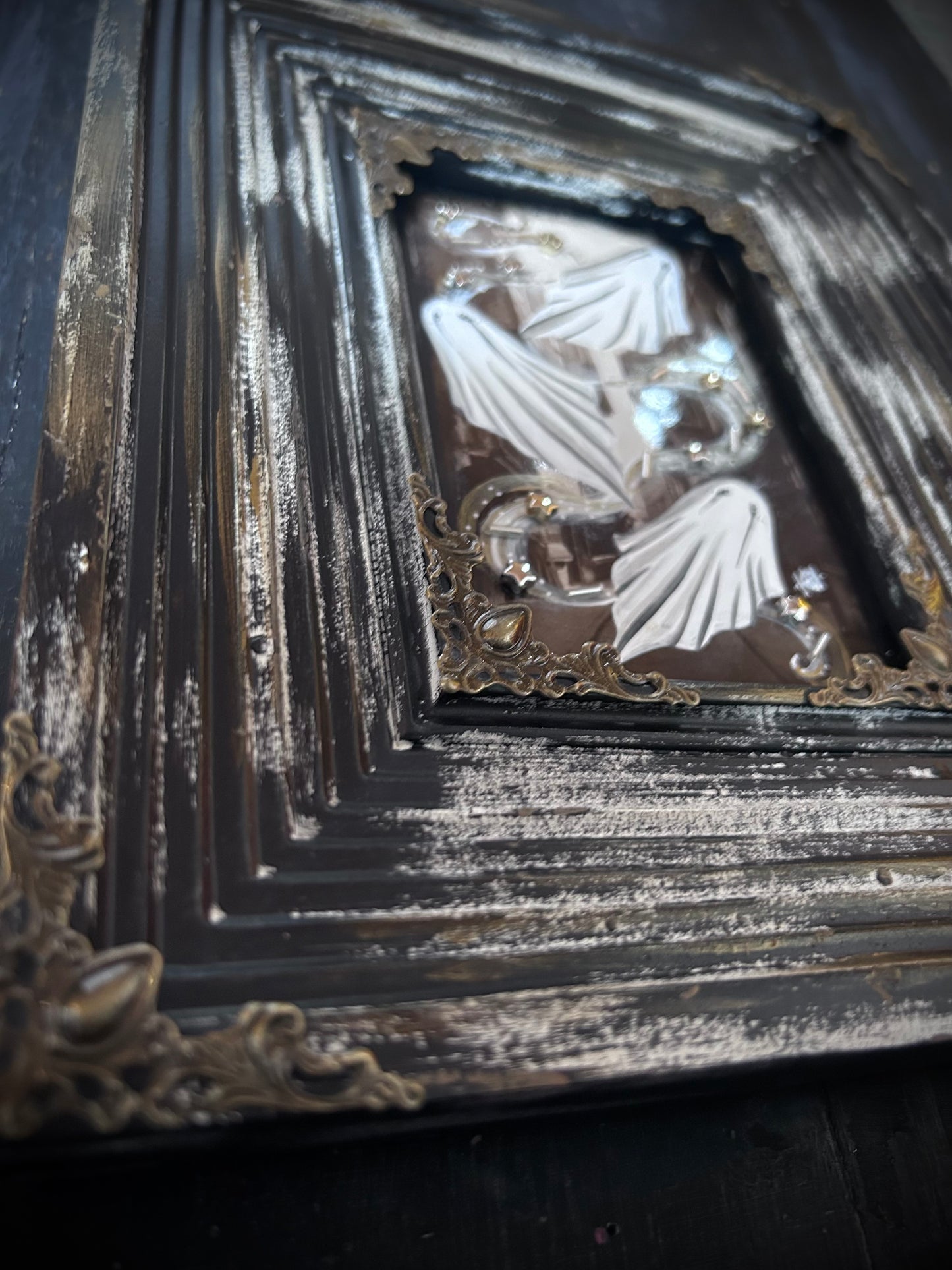 Framed Hand Painted Vintage York Shambles Postcard