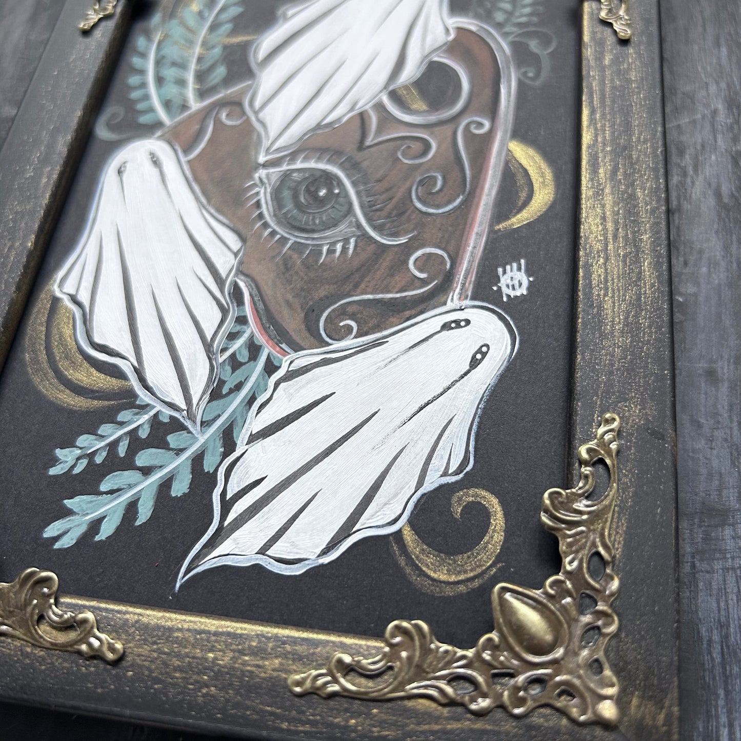 Original Framed Acrylic Painting - Ouija Ghosts